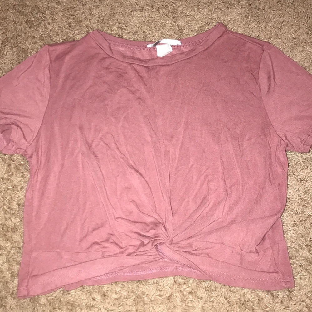 Purple crop top
